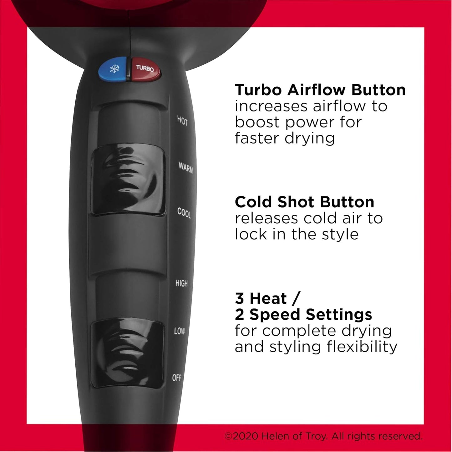 REVLON Turbo Hair Dryer with Advanced Ionic Technology, Ceramic Coating | Turbo Heat and Cold Shot Features, 1875 Watts for Fast Drying and Shine (Silver) Visit the REVLON Store
