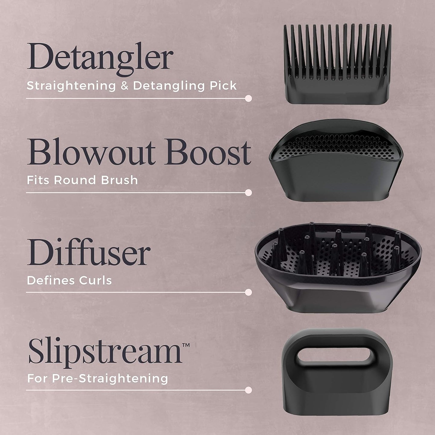 Remington Pro Wet2style Hair Dryer, With Ionic & Ceramic Drying Technology, Mauve, 1875 Watts of Drying Power